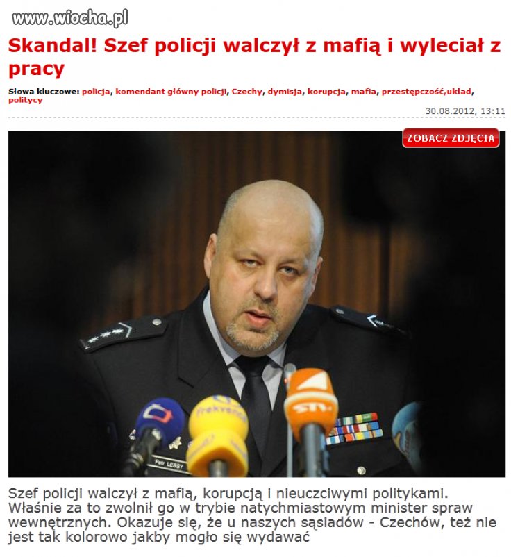 Ten policjant sumiennie wykonywał swoją prace