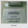 Prosimy załatwiać się