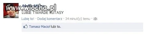 Status na FB gimnazjalisty