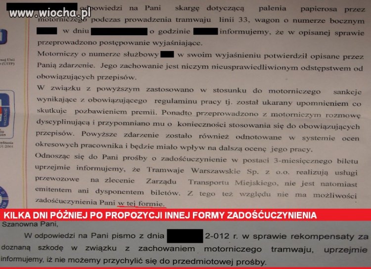 Wiocha, a nie komunikacja miejska