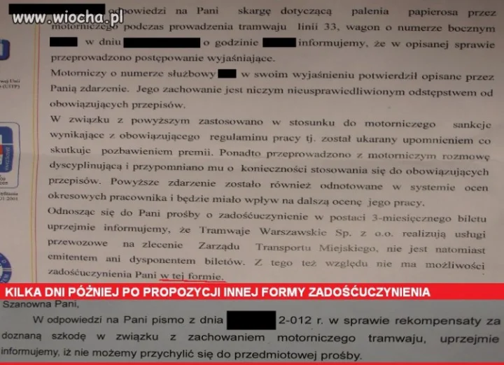 Wiocha, a nie komunikacja miejska