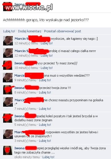 żona nie wiedziała ...