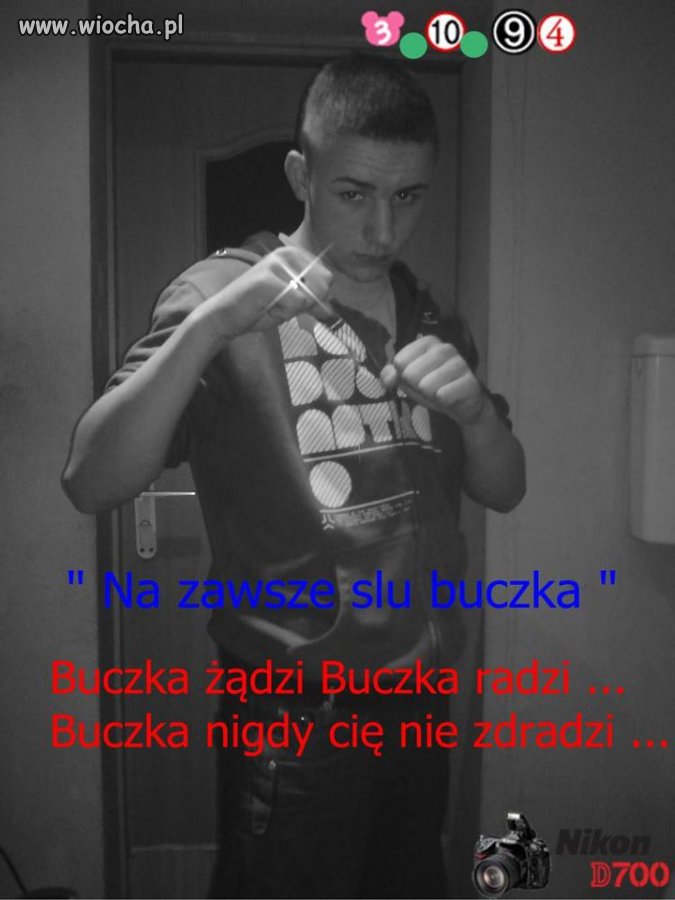 Młody Gangster z Ulicy Buczka, która "żądzi"