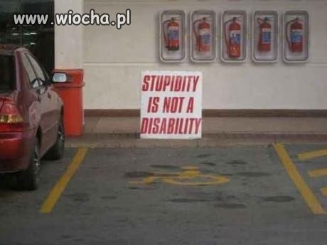 Głupota nie jest niepełnosprawnością
