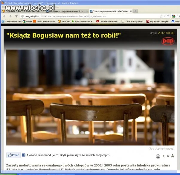 Kolejny ksiądz pedofil!!!