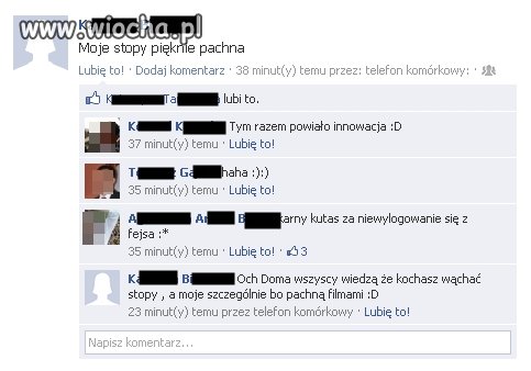 ,Oh umyłam nogi...