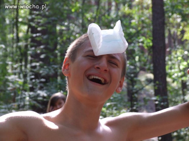 Nie ma to jak podpaska na czole