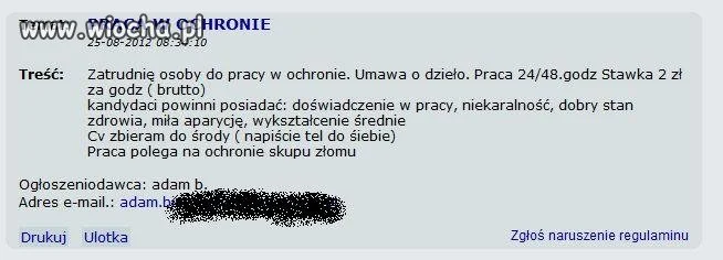 Następny polski "pracodawca"