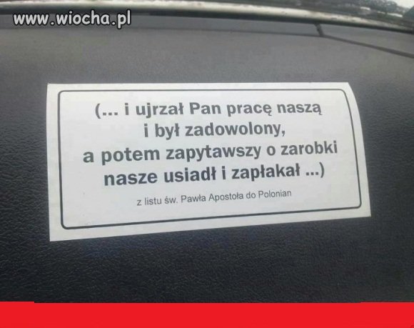 Święta prawda...