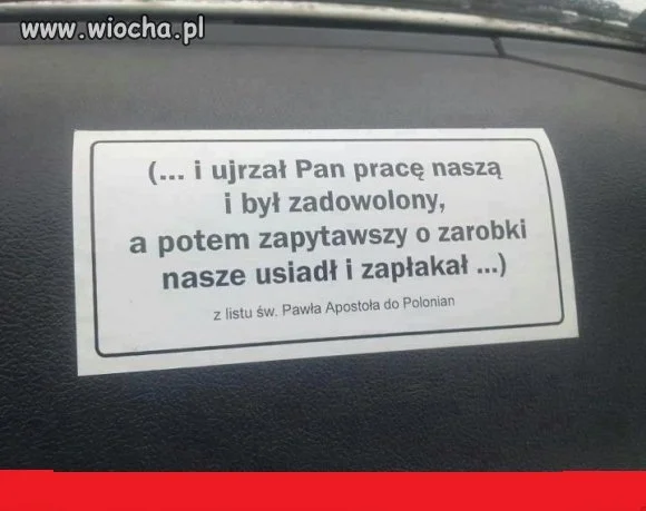 Święta prawda...