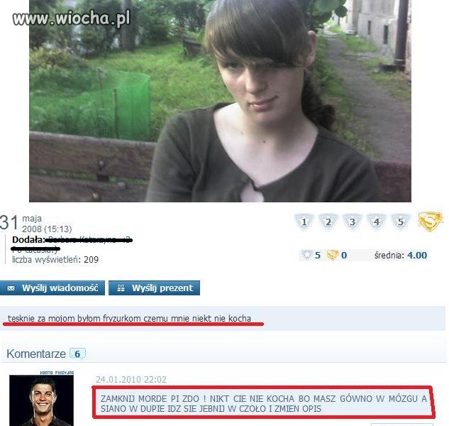 Ona tęskni za swoją fryzurką