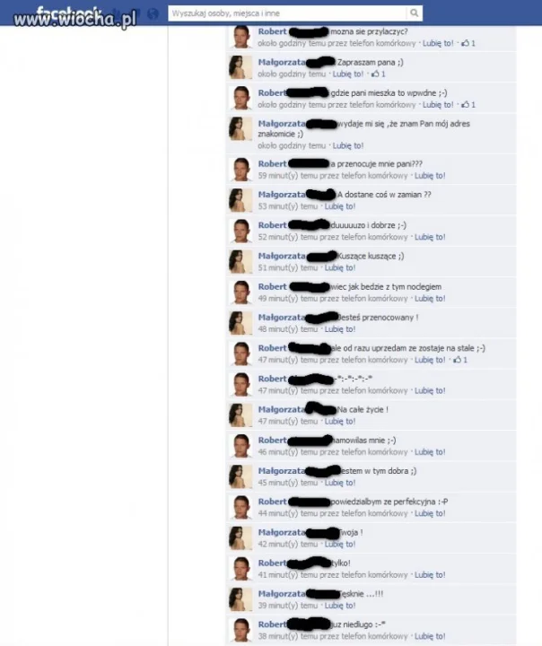 Intymna rozmowa na FB! Dużo i dobrze! 