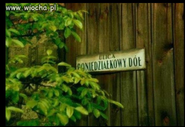 Poniedzialkowy dół