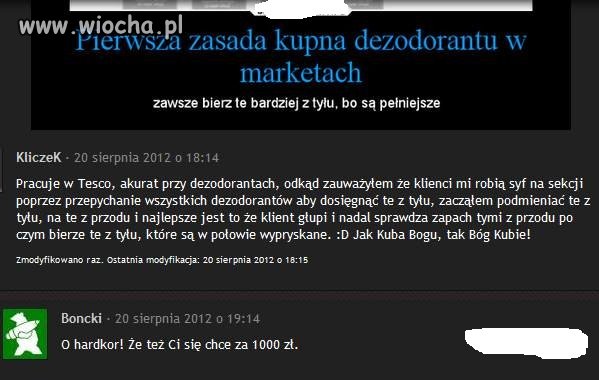 Pierwsza zasada przy kupnie...