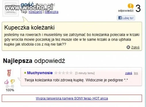 Kupeczka koleżanki.