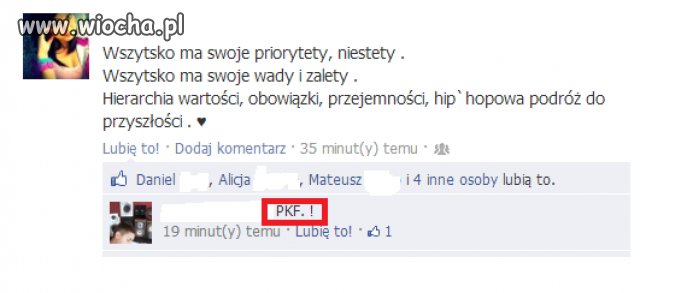 Przykład pseudo fanów PFK