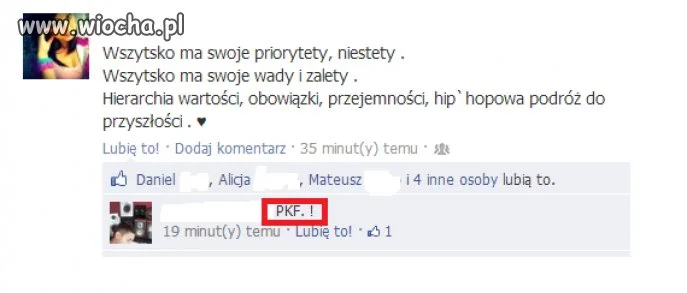 Przykład pseudo fanów PFK