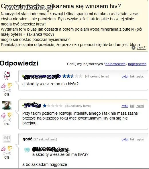 Zarazić się HIV'em przez ślinę ? 
