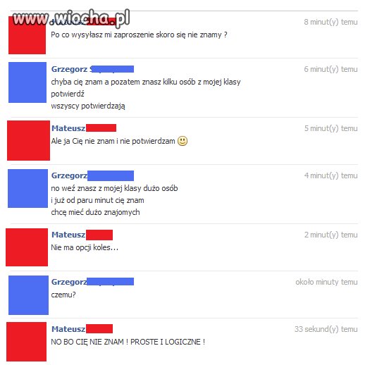 Nie wiem po co mu tacy znajomi
