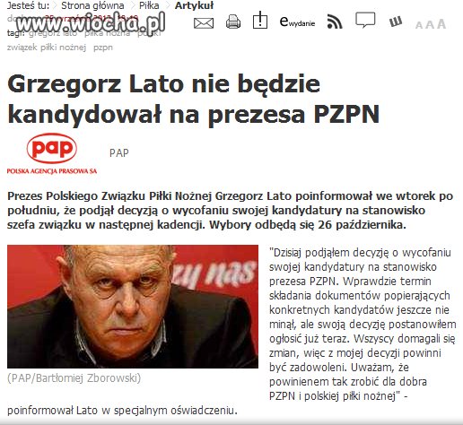 Udaje że odszedł z honorem?