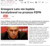 Udaje że odszedł z honorem?