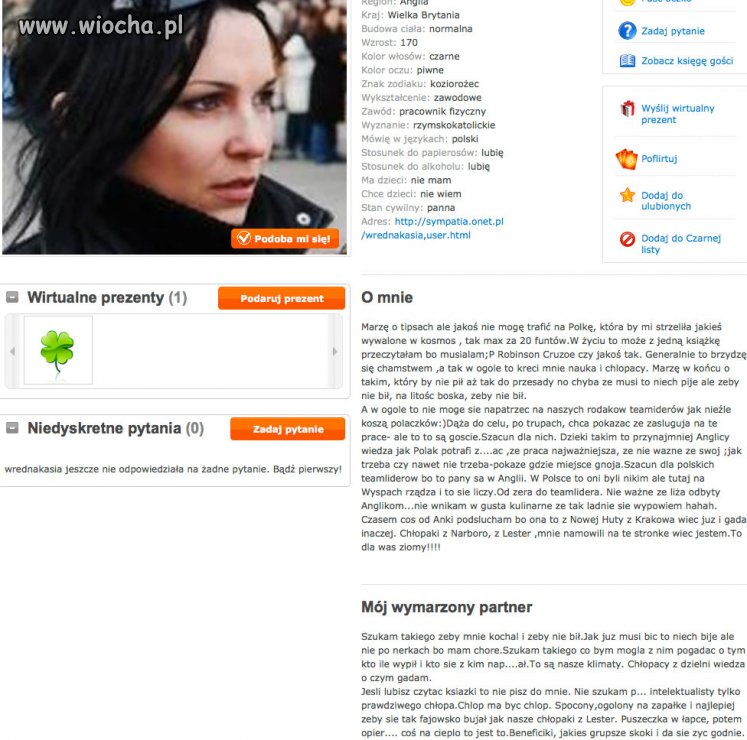 Idiotka na Sympatii