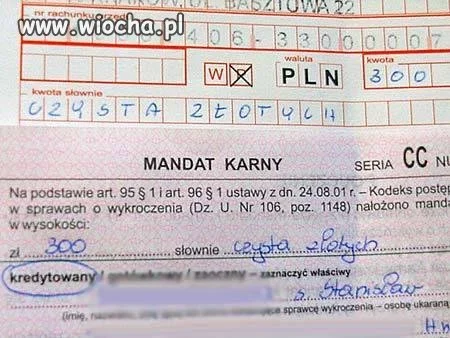 Czysta złotych mandatu