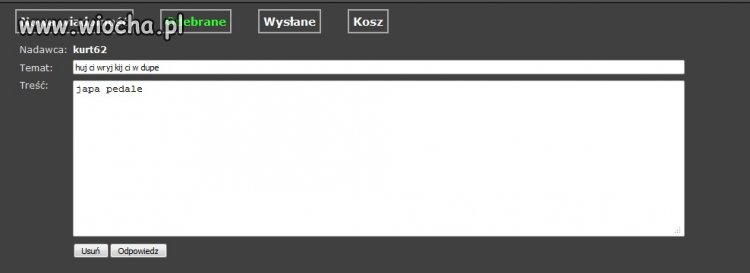 Bardzo lubię dostawać wiadomości