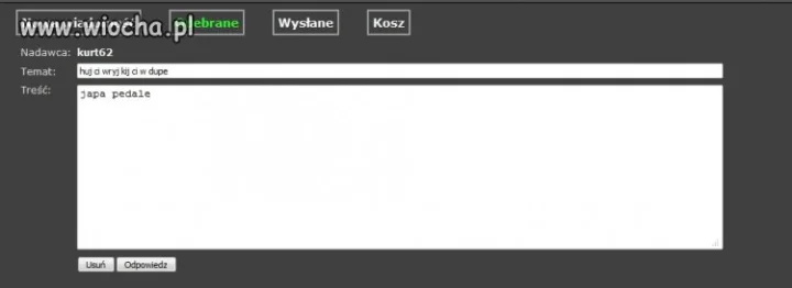 Bardzo lubię dostawać wiadomości