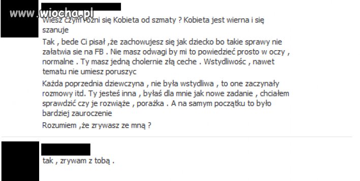 Zrywanie na FB totalna wiocha!