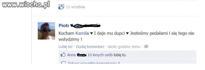 Szczere wyznanie na Facebook'u
