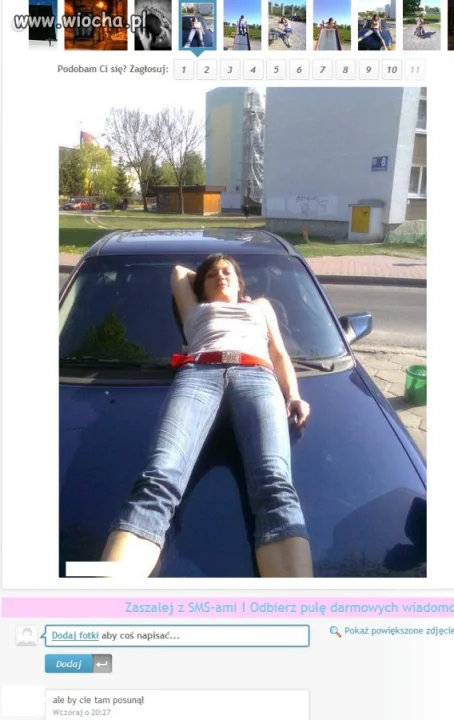 Sesja na masce auta