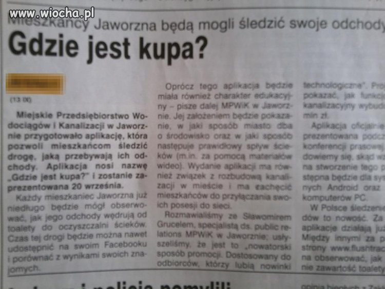 Gdzie jest kupa???