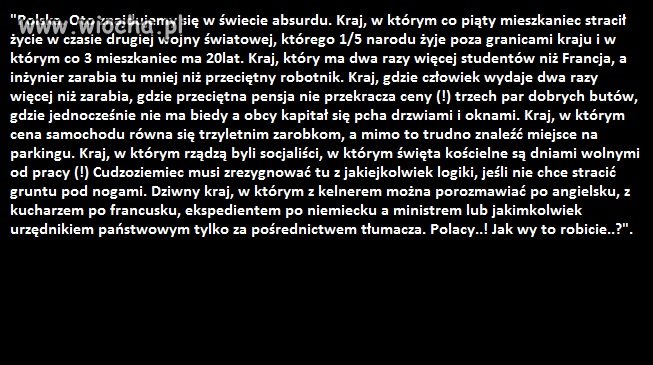 W Polsce nie można się niczego dorobić