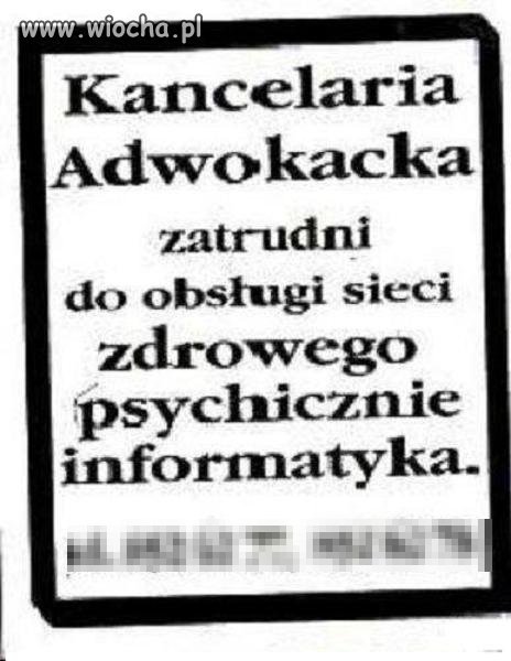 Będzie chyba problem ze znalezieniem