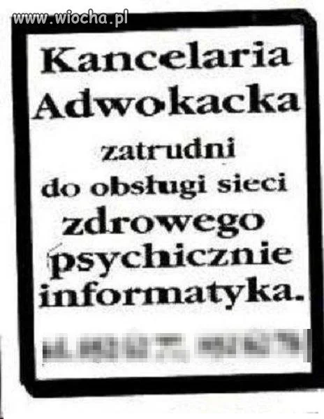 Będzie chyba problem ze znalezieniem
