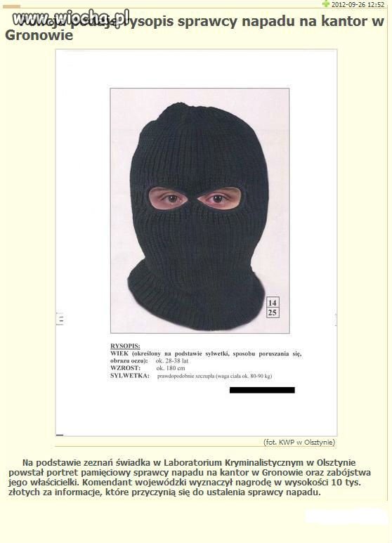 Nasza Policja... Na podstawie zeznań powstał taki...