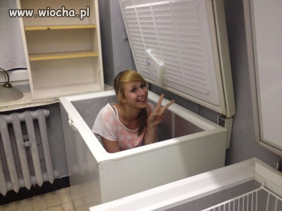 Słit focia w zamrażarce..