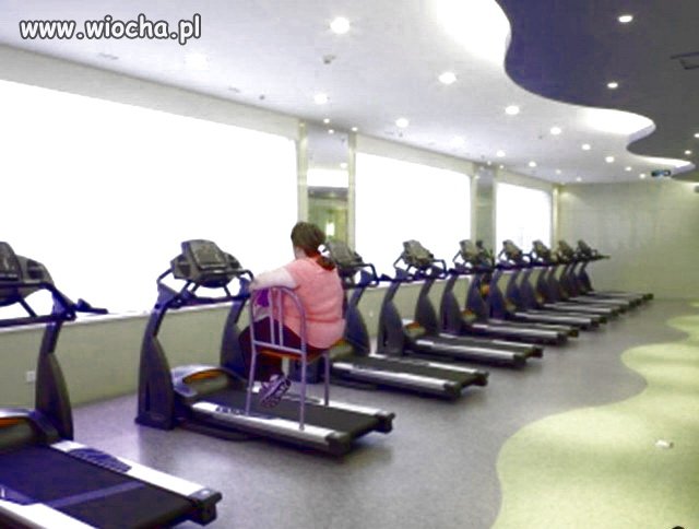 Takie tam w klubie fitness