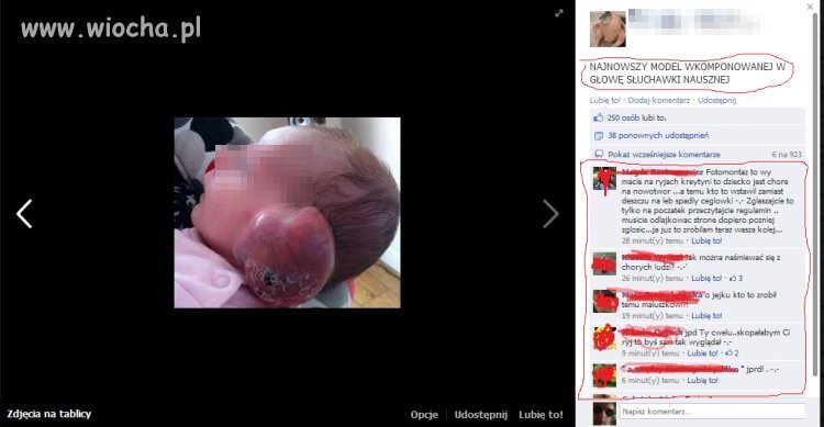 Wiocha na FB... Niedość, że pokazują swoją...