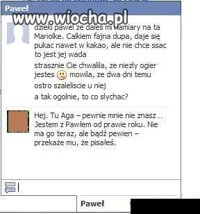 Nie ma to jak napisać takie rzeczy