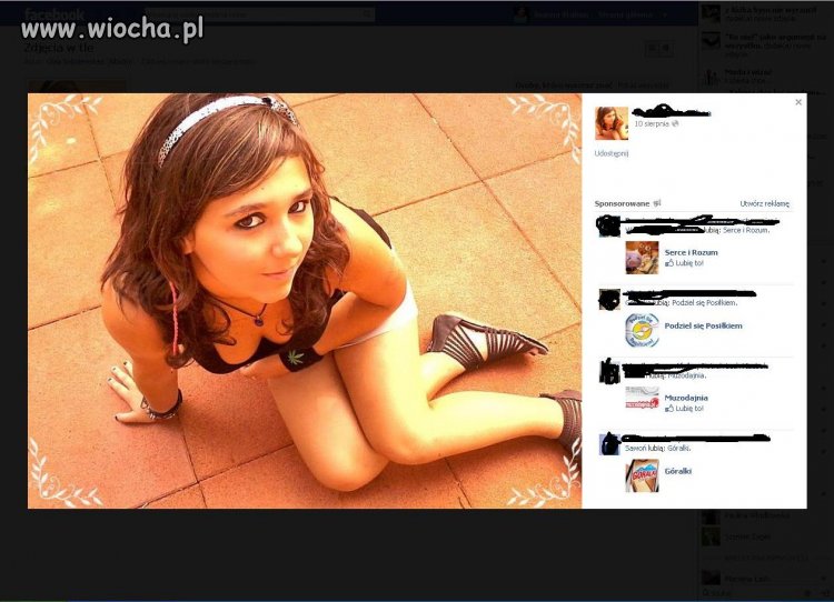 Nie ma to jak świecić cyckami na facebooku