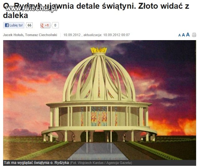 -Nie budujcie mi świątyń z drewna ni kamienia