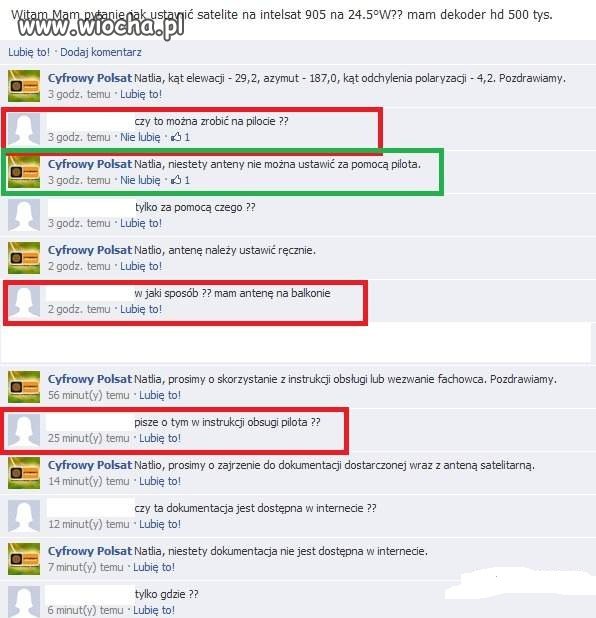 Inteligentna rozmowa na Fejsie...