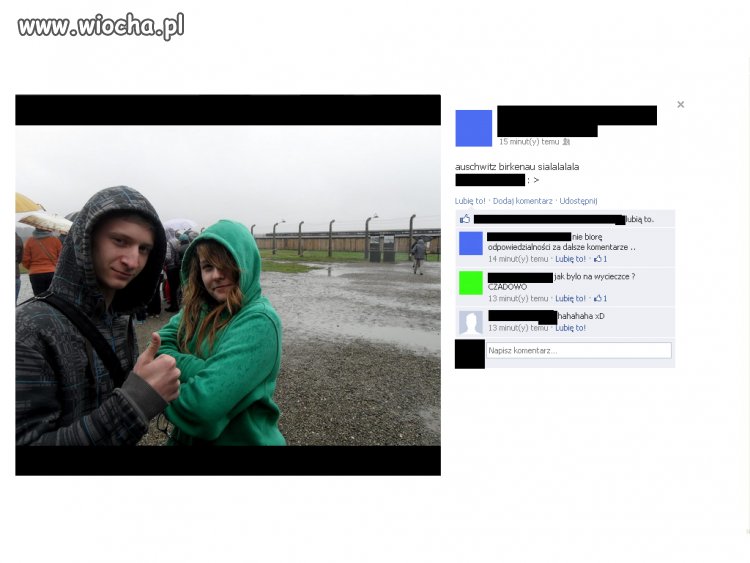 Słitaśnaaa fotka pod Obozem Koncetracyjnym.
