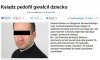 Ksiądz pedofil gwałcił dziecko 