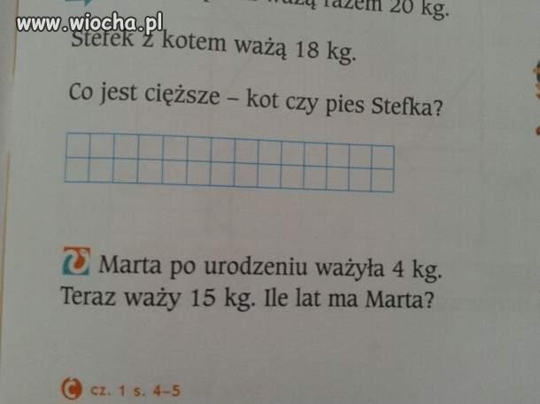 Ile waży Marta