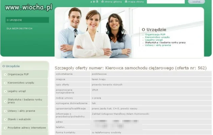 Uczciwa praca.