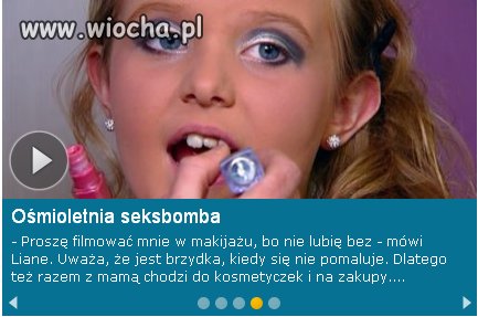 Tytuł artykułu o rozpieszczonej dziewczynce