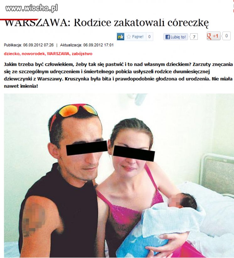Rodzice zakatowali swoją córeczkę